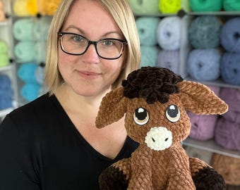 Dylan the Donkey Digital Crochet Pattern (PDF Pattern)