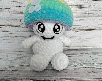 Mini Funguy Mushroom Huggable Crochet Plushie, Mini Funguy Mushroom, Mushroom, Ready to Ship