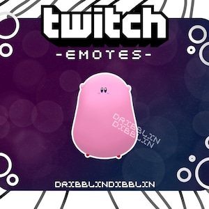 Kirby Balloon Emote for Twitch and Discord