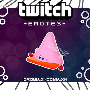Kirby Cone Emote for Twitch and Discord