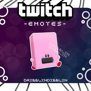 Kirby Vending Machine Emote for Twitch and Discord