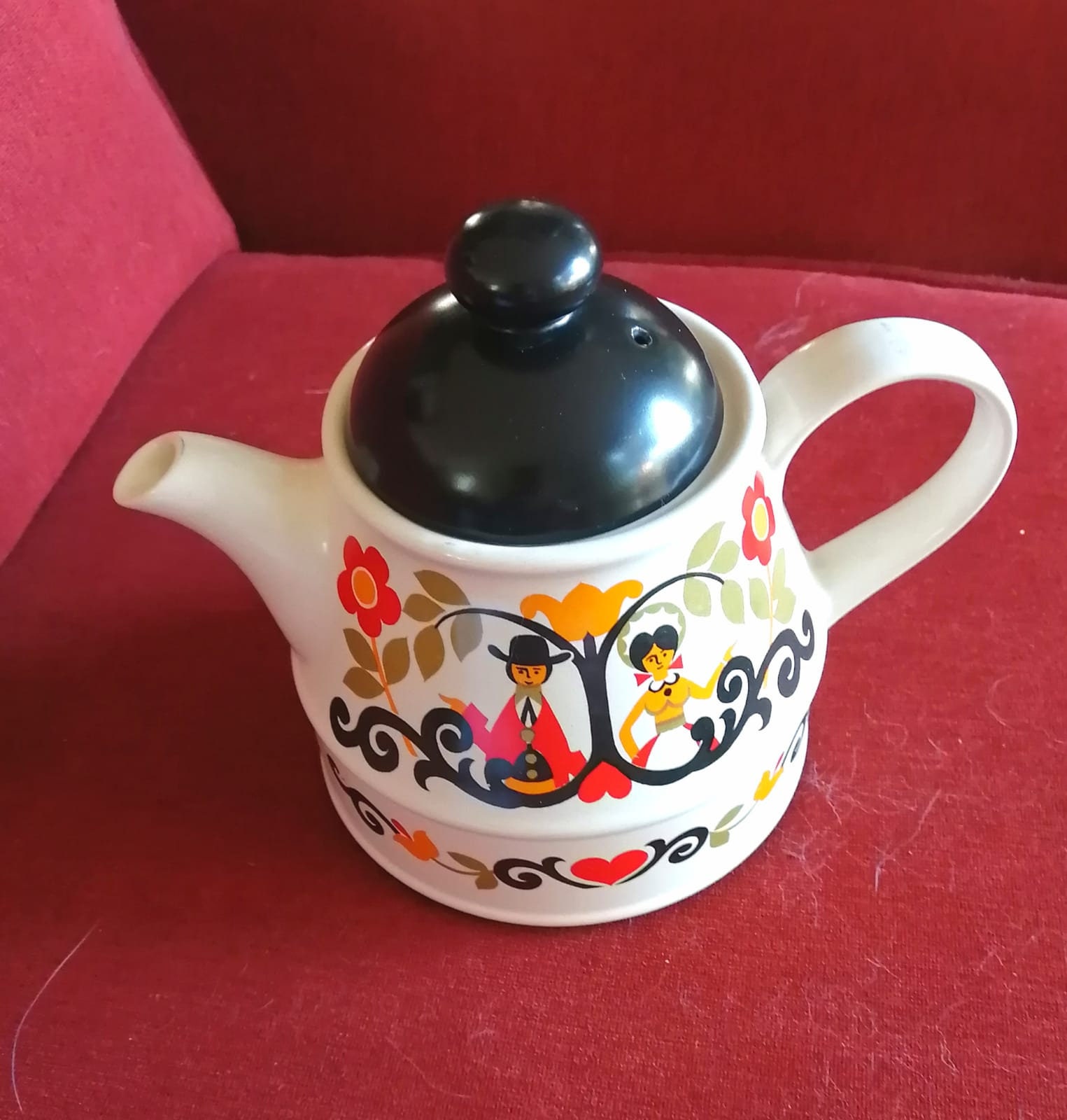 Franciscan Metropolitan Teapot Grey Mid Century Modern Teapot