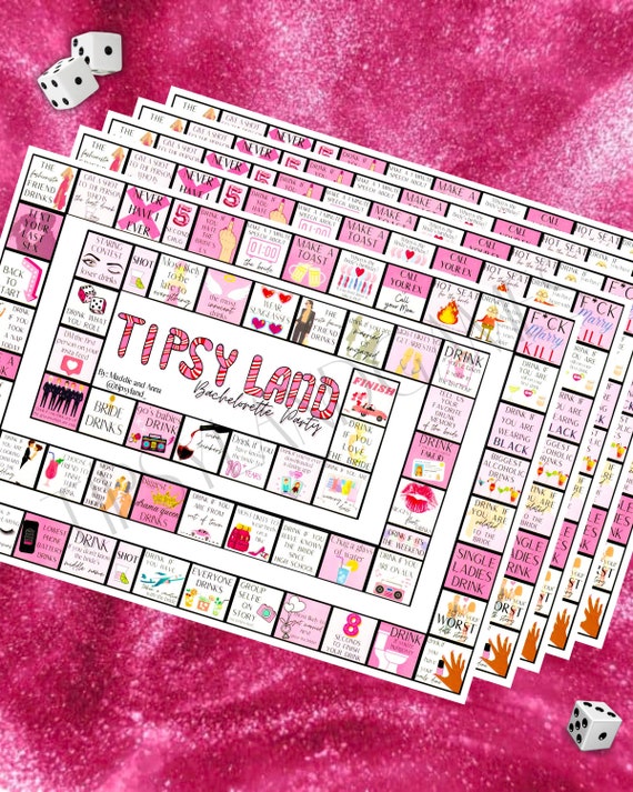 Tipsy Land Bachelorette Party Game Girls Night Out Party 