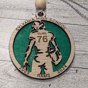 Customized Football Team Ornament