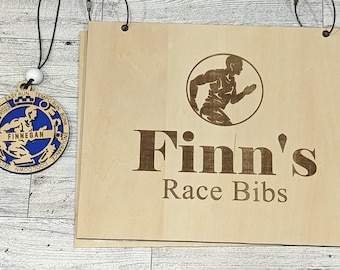 Runner Race Bibs - Race Running Bib Book with Sleeves Personalized