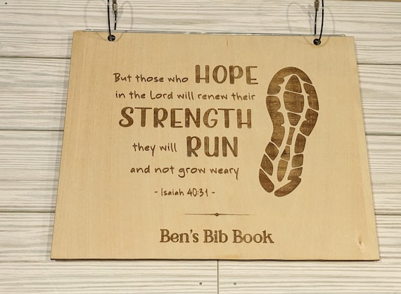 Personalized Race Running Bib Book with Sleeves