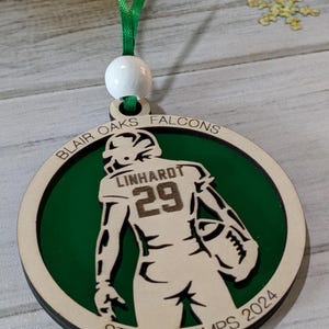 Aangepast ornament voetbalteam