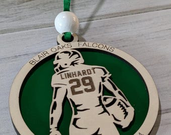 Customized Football Team Ornament