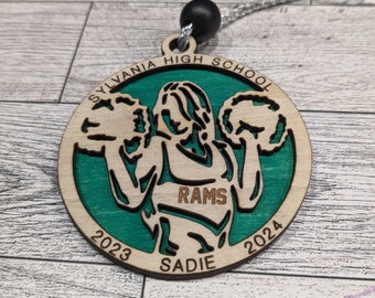 Customized Cheerleader Team Ornament