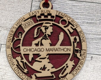 Customized Half, Marathon, 10K, 5K Ornament