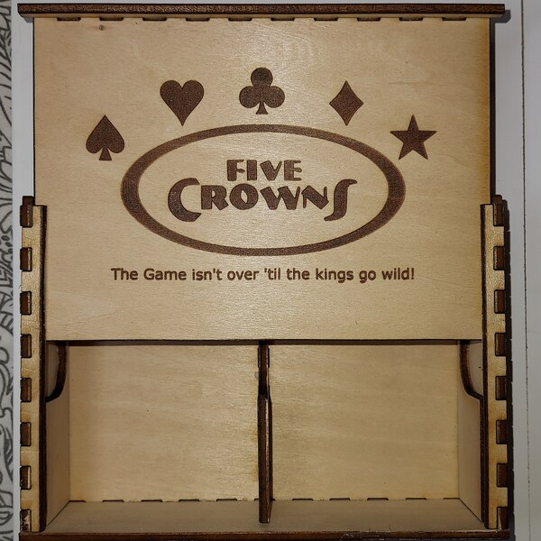 Laser Cut Crown Box Etsy