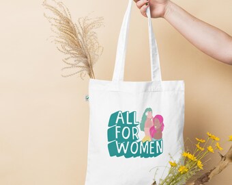 GIRL POWER Organic fashion tote bag