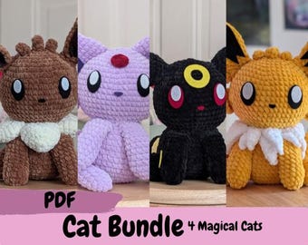 Magical Cat Creature Bundle I DIY Crochet Patterns I Amigurumi I Digital PDF