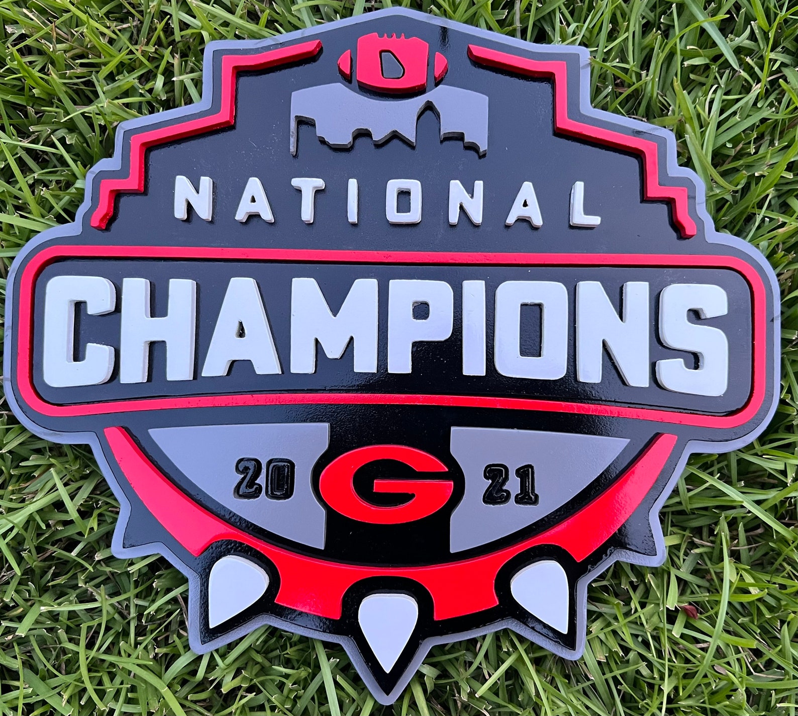 GA Bulldogs National Championship Sign MDF Sign CNC Machine Etsy