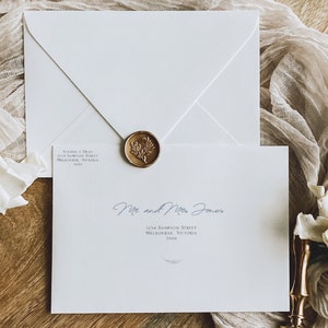 Modèle d&#39;adresse d&#39;enveloppe Enveloppe de mariage moderne Adresse Enveloppe Étiquette d&#39;adresse Étiquette d&#39;adresse modifiable Étiquette d&#39;enveloppe
