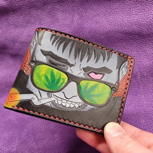 Cartera Berk de cuero hecha a mano