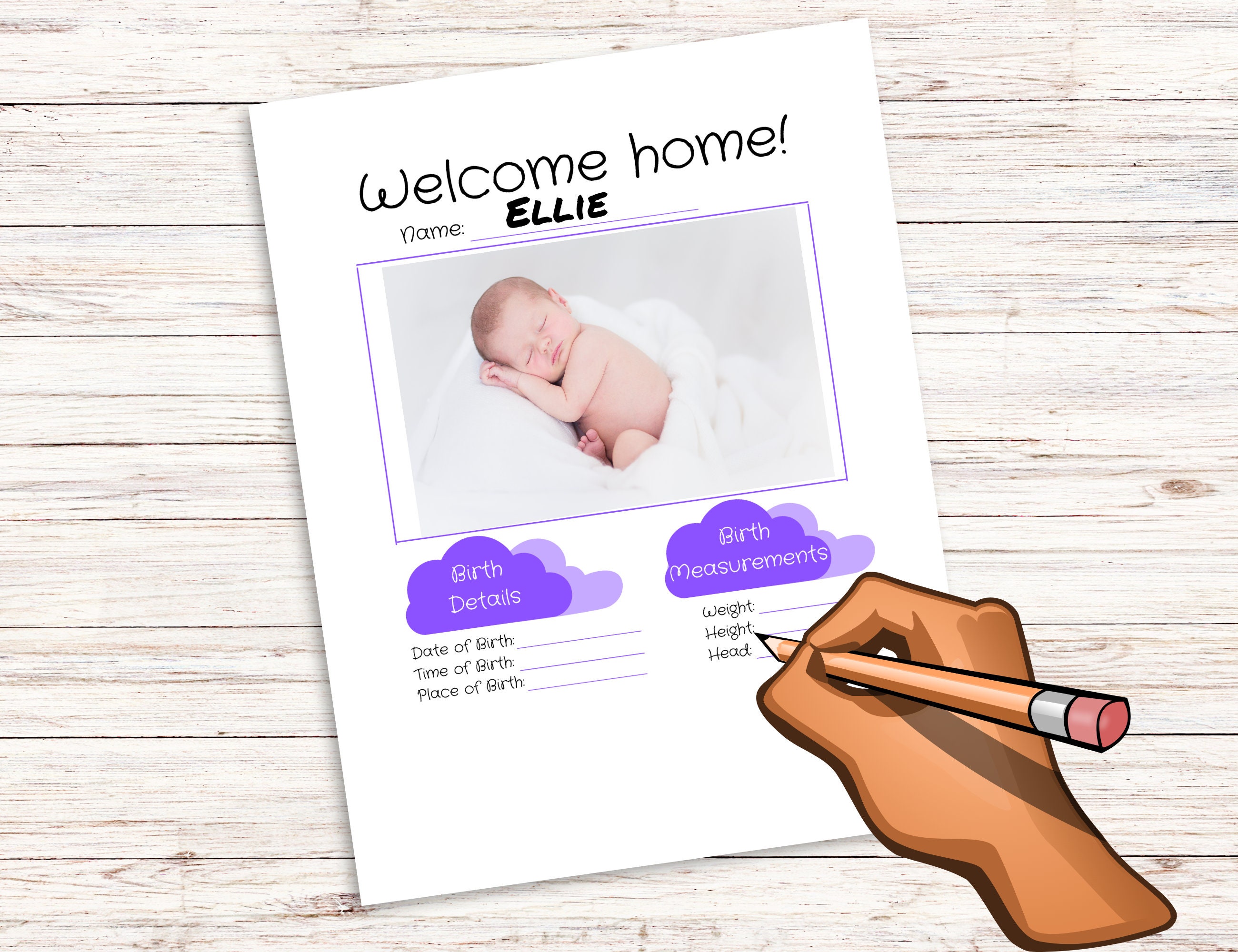 Baby Journal First Year Monthly Tracker Milestones Multicolours US