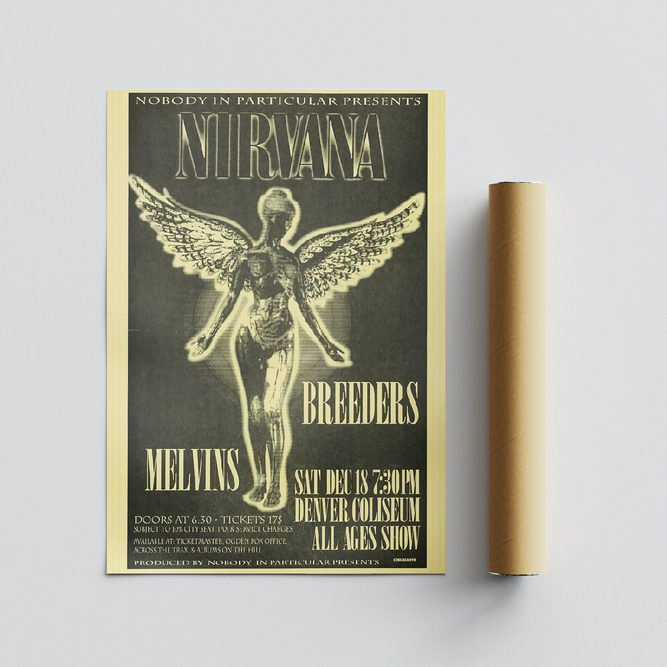 Discover Nirvana Poster In Utero Album Poster Poster