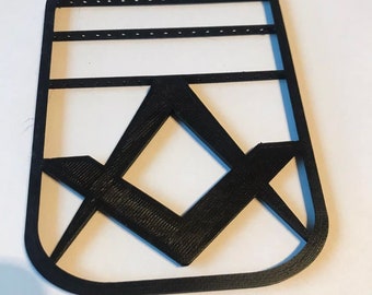 Masonic Jewel Holder | Square and Compass Handmade Medal Holder | Masonic Symbol Designed Specifically For Vertical Pins