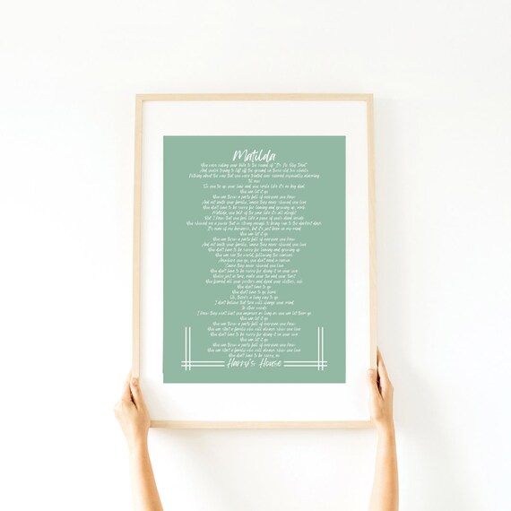 Matilda Song Lyrics Meaning at Veronica Gries blog