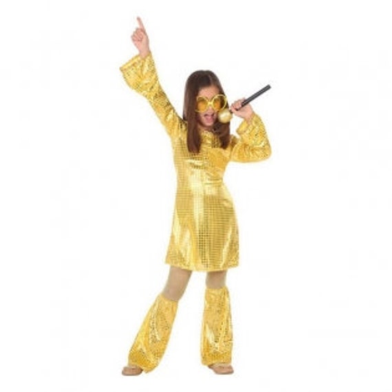 Maladroit Bedrog Inloggegevens Costume for Children Disco Golden 3 Pcs - Etsy