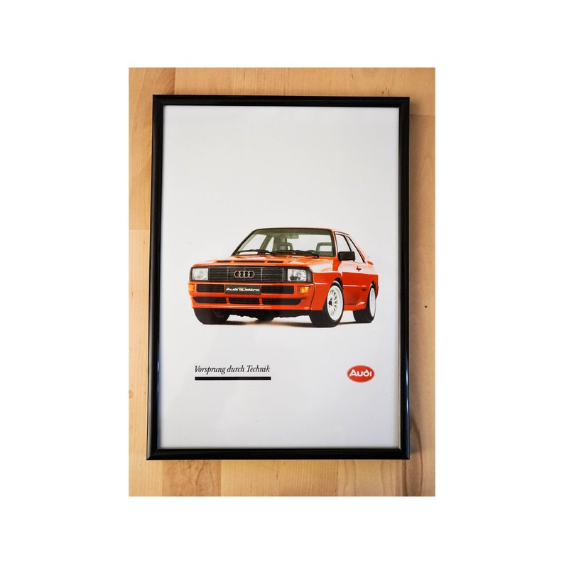 Audi Sport Quattro 1980s A4 Poster Group B Rally Car Etsy