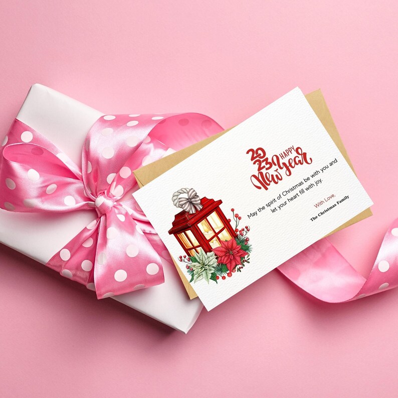 Printable Poinsettia Christmas Card Candle Greeting Card Etsy