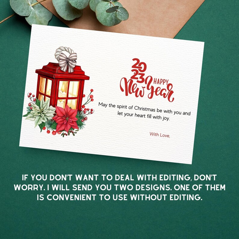 Printable Poinsettia Christmas Card Candle Greeting Card Etsy