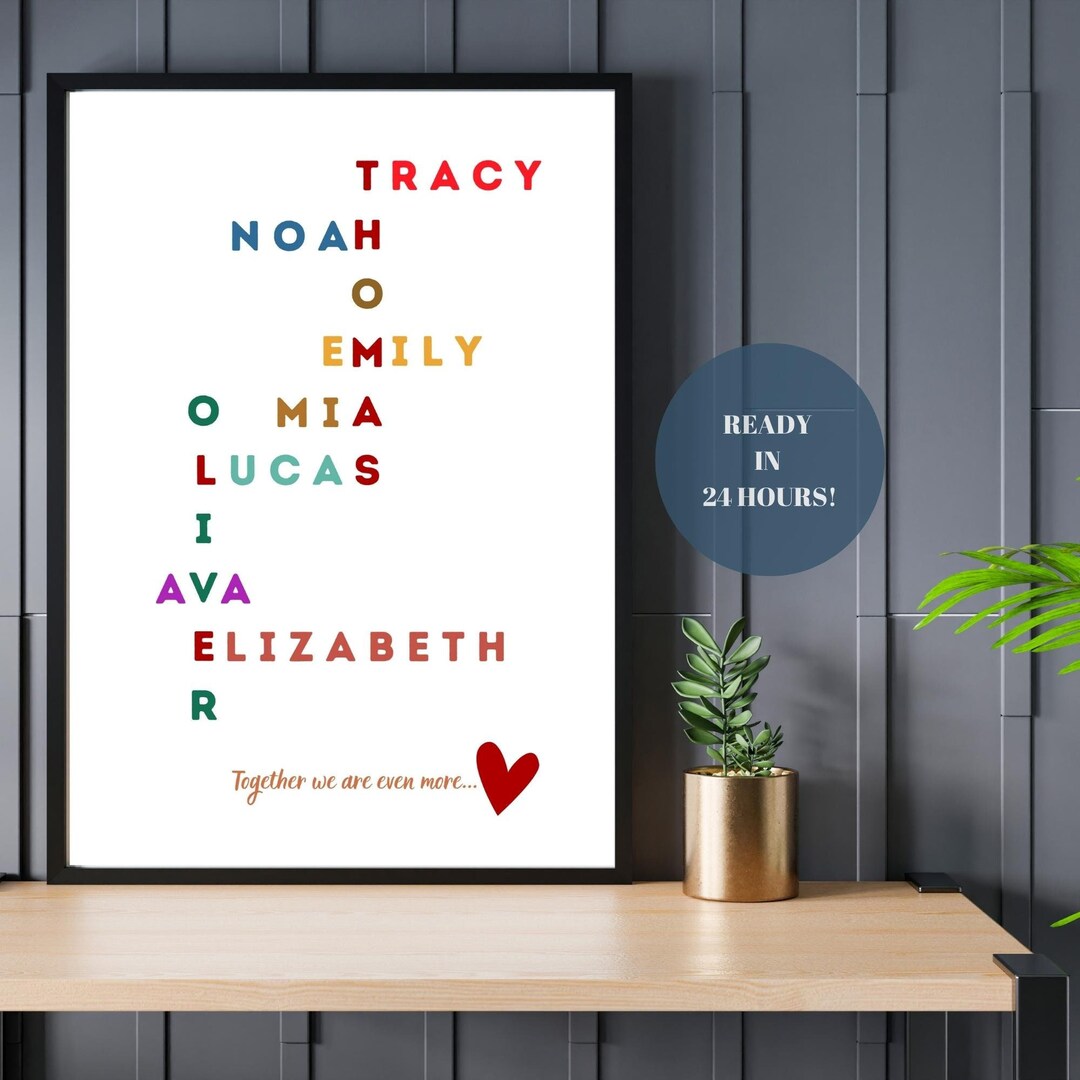 Personalized Name Prints, Personalized Name Gifts for Her, Personalize