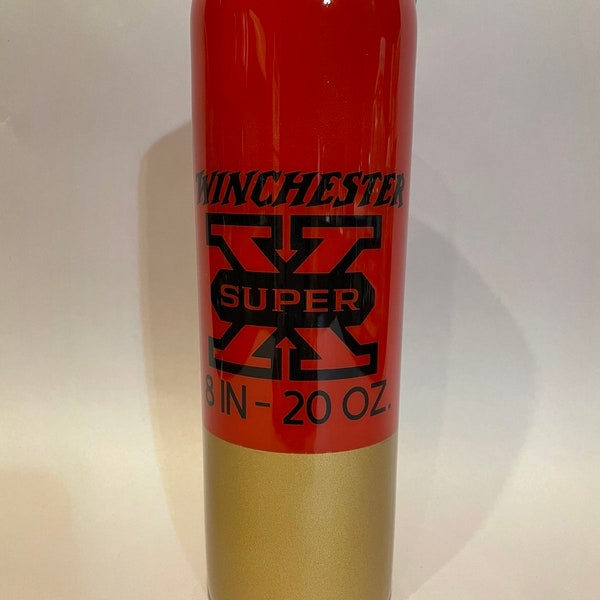 Shotgun Shell Inspired Tumbler 20 oz