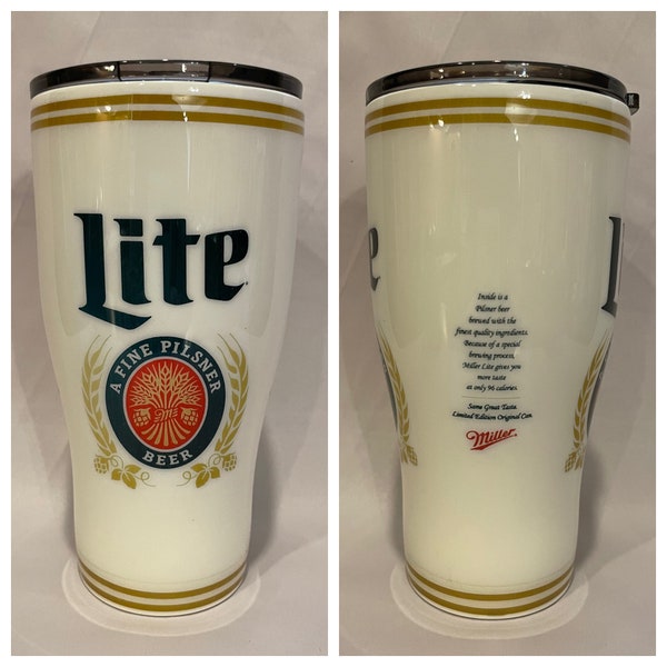 Miller Lite Tumbler Etsy