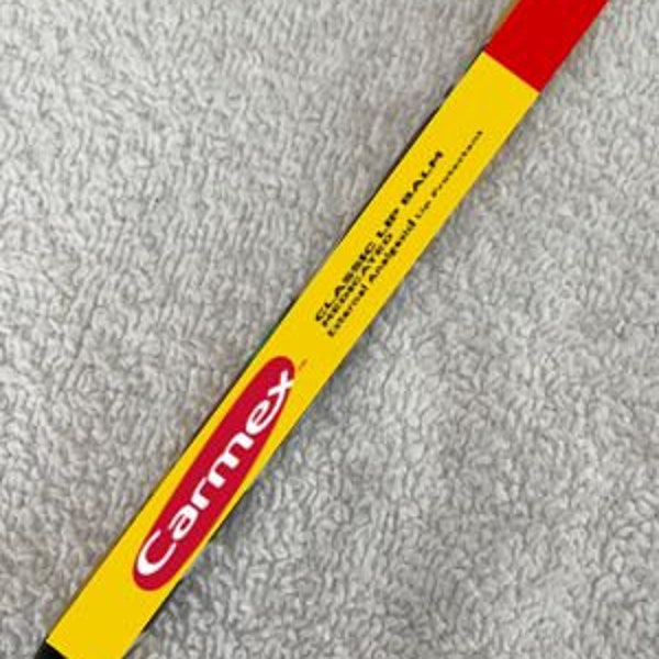 Carmex Lip Balm Inspired Combo Set Pen and Badge Reel