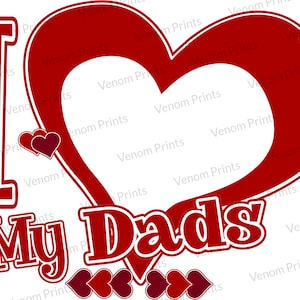 Ich liebe meine Dads kundengerechtes Foto png, svg personalisiert