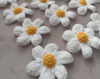 Patrón de margarita de crochet – Descarga digital (PDF)