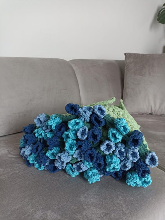 チューリップ ブランケット レトロ 編み物 ハンドメイド コレクション