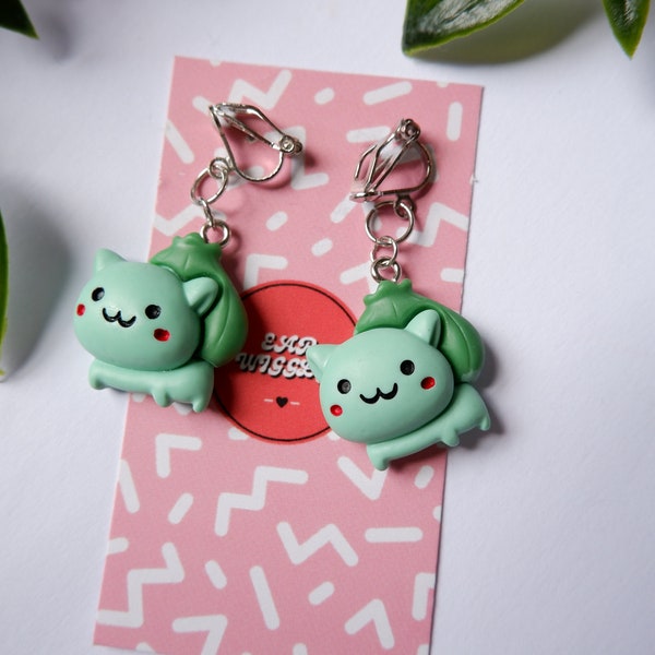 Monster Earrings, Cartoon Earrings, Kawaii Earrings, Fun Earrings, Novelty Earrings, Cute Earrings