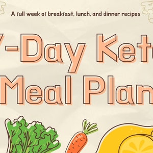 7-Day Keto Menu Diet Meal Plan