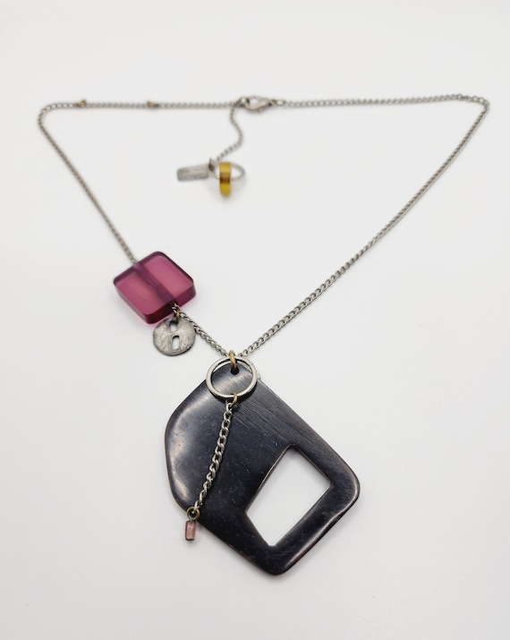 Anne Marie Chagnon Pewter Necklace - image 8
