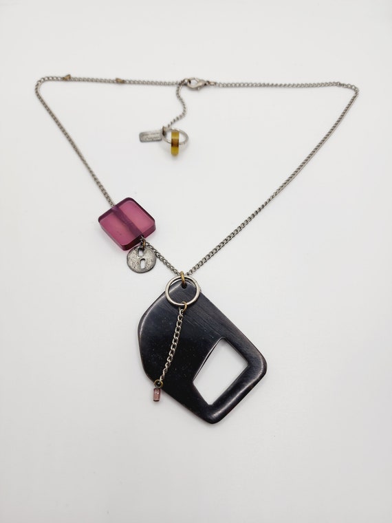 Anne Marie Chagnon Pewter Necklace - image 2