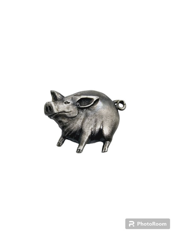 Vintage  Sterling 925 R.Koch Pig / Hog brooch or P