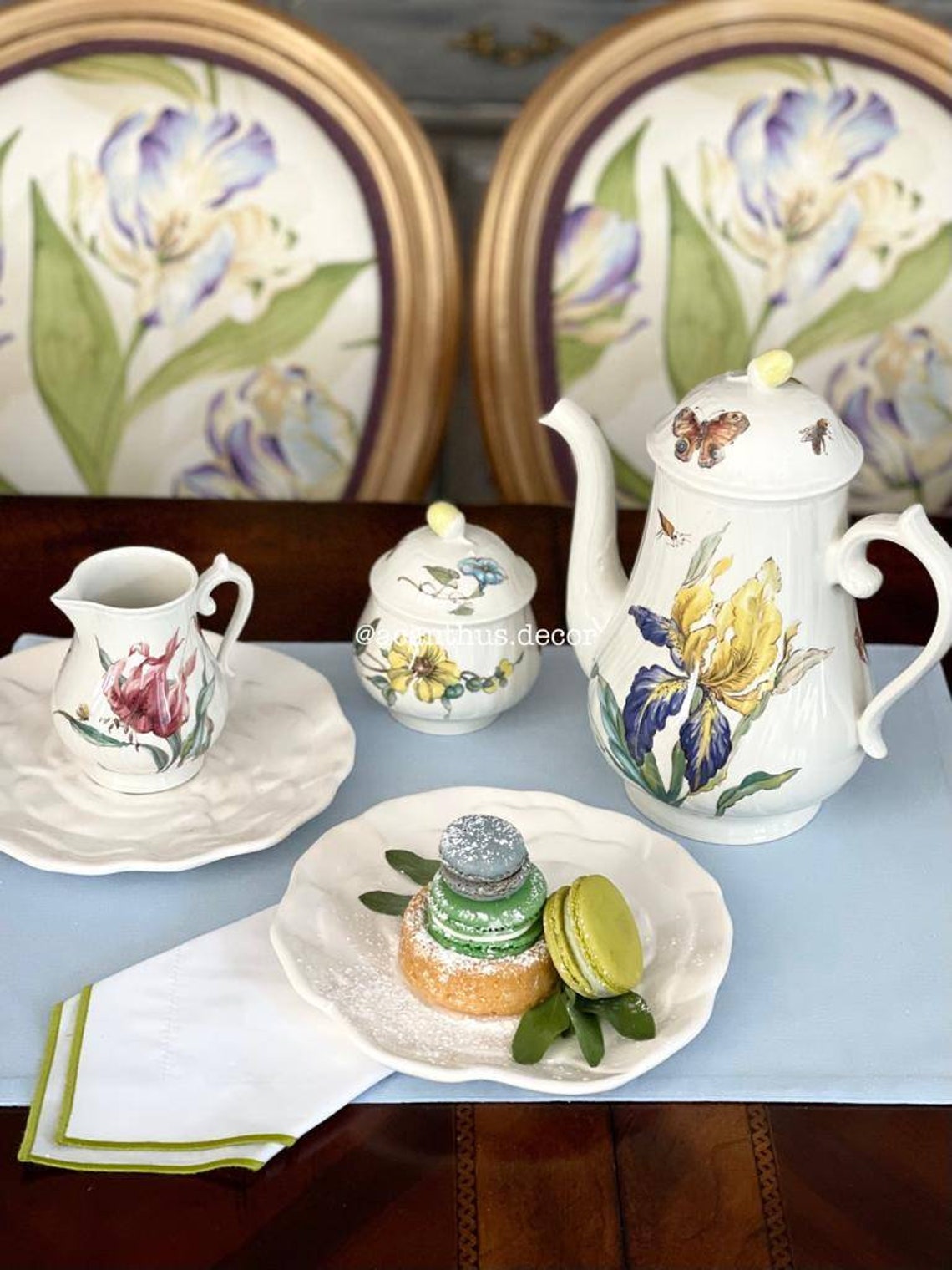 Teapot Set by Villeroy and Boch bouquet Series Etsy