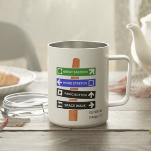 Ski Resort Coffee Mug, Ski Trail Sign Mug, Skiier Gift, Ski Lover