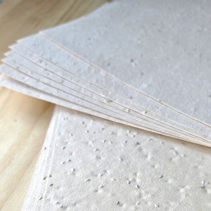 Feuille de papier pour graines de fines herbes, format imprimante