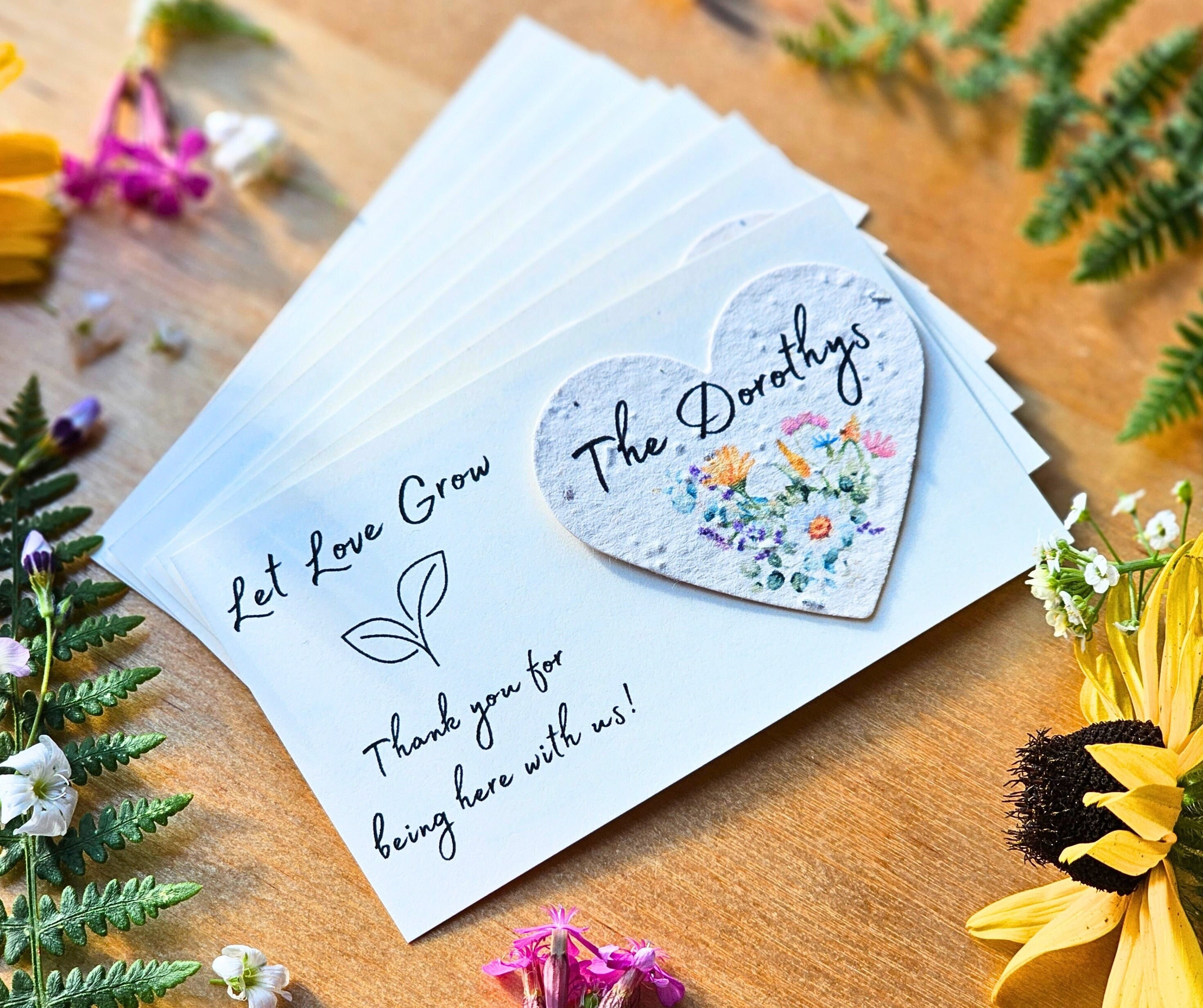 Wildflower Seed Paper Heart