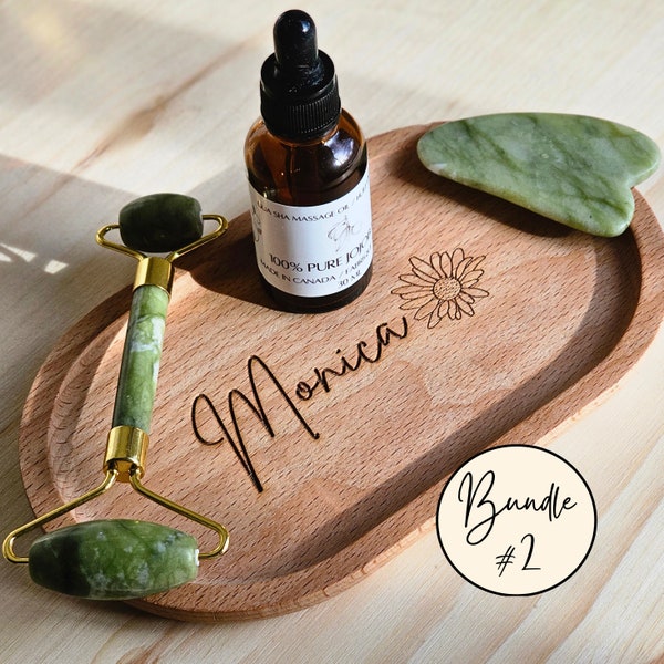 Personalized Birth Flower Gift Set Gua Sha Gift Bridesmaid Gift Box Bridesmaid Proposal Gift Beauty Gift Her Skin Care Gift Bridesmaid Box