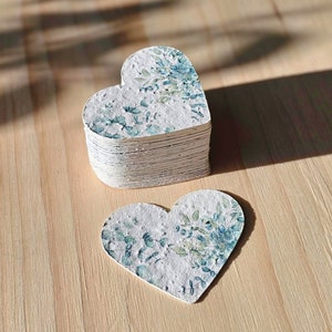 Cadeau de mariage en papier semblé en papier graine Papier graine en forme de coeur pour cadeau de mariage en papier graine