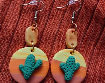 Cactus Sunset Earrings