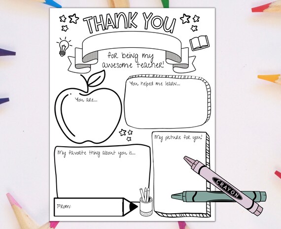 Teacher Appreciation Week Printable Teacher Appreciation - Etsy