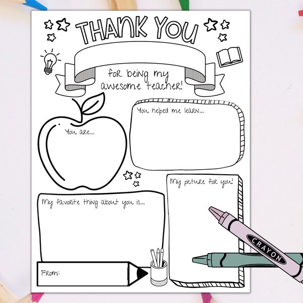 Teacher Appreciation Week Printable | Teacher Appreciation Week | End of school year gift | Last minute Teacher Appreciation Gift