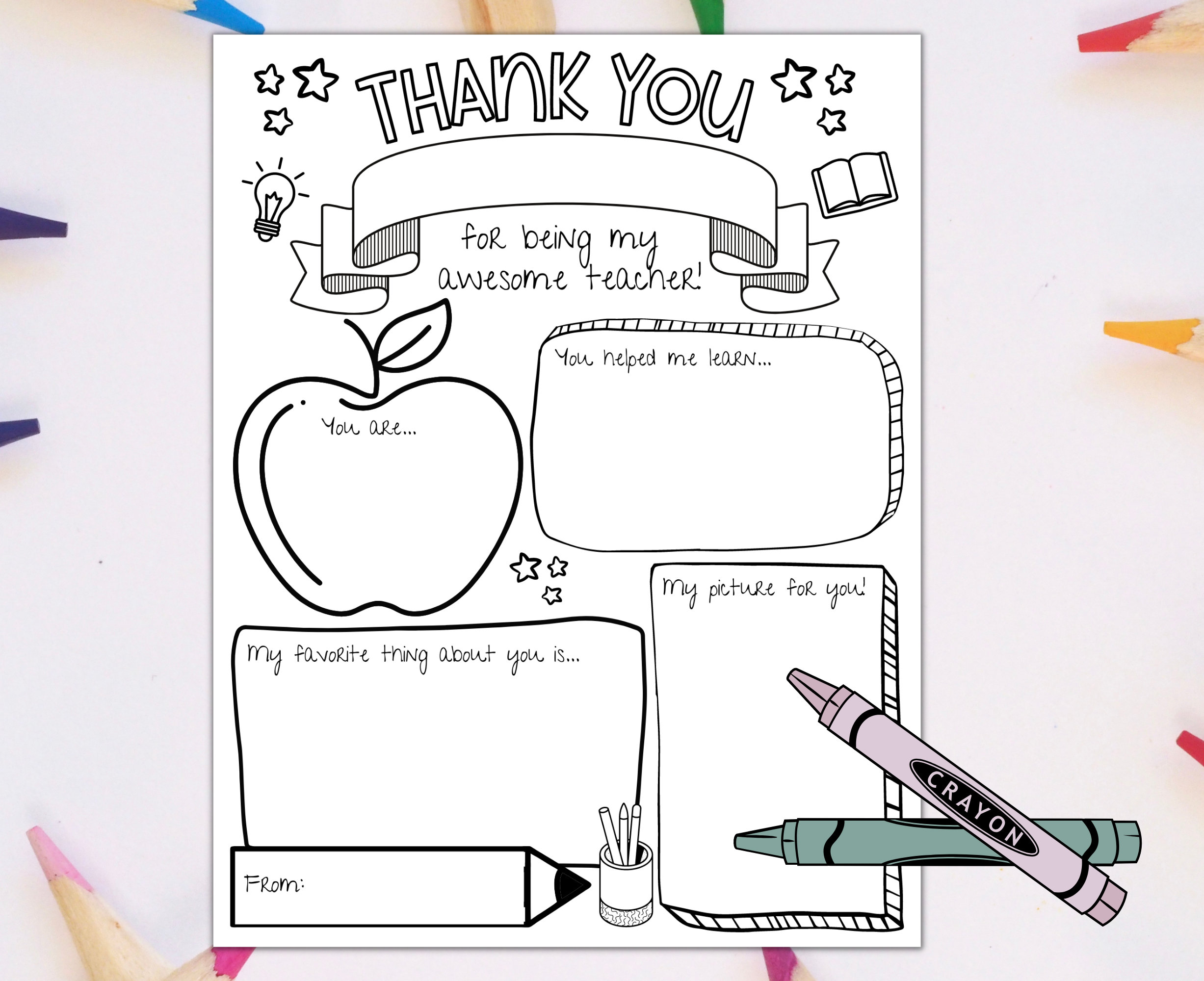Teacher Appreciation Week Printable Teacher Appreciation - Etsy